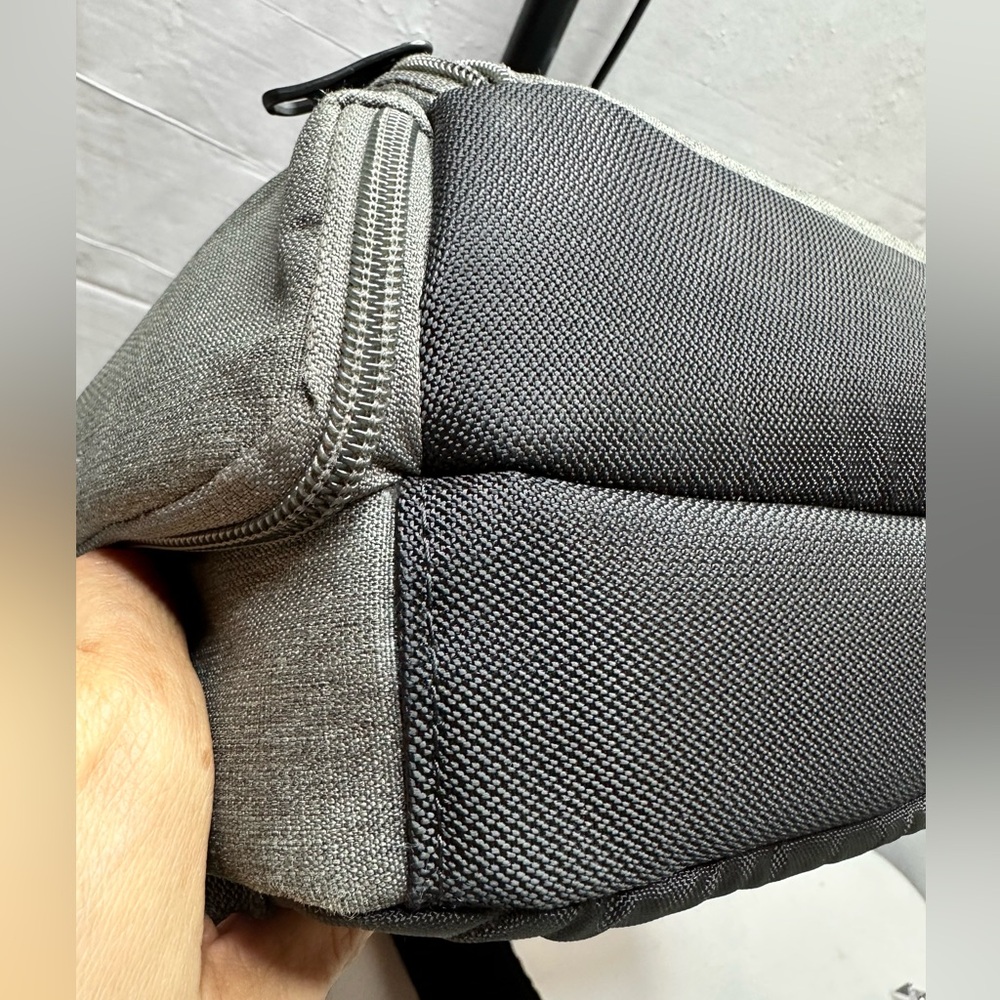 eBags EB2146-16 USB Travel Professional Slim Laptop Backpack Gray W/ Orange Int. - Picture 8 of 16